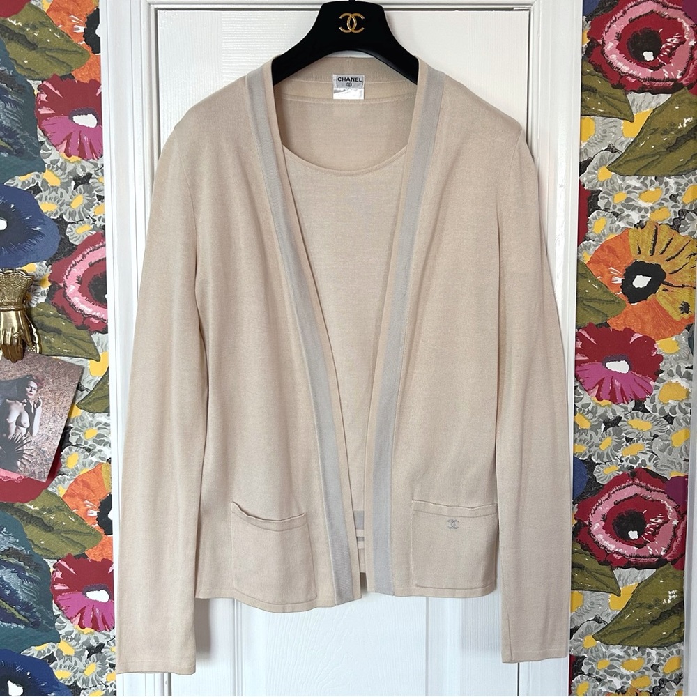 CHANEL Cream Cardigan